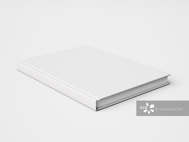 空白白色封面书籍图片素材