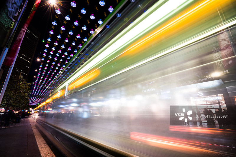 墨尔本市的圣诞前夕图片素材