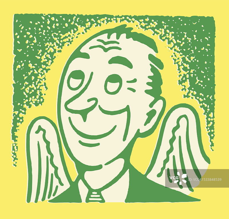 拥有天使翅膀的男人图片素材