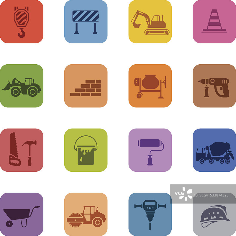 建筑图标合集图片素材