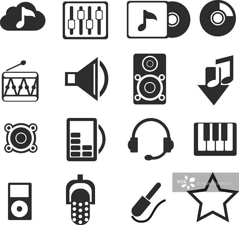 音频图标图片素材