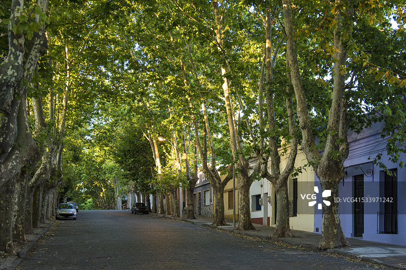 乌拉圭科洛尼亚德尔萨克拉门托街景图片素材