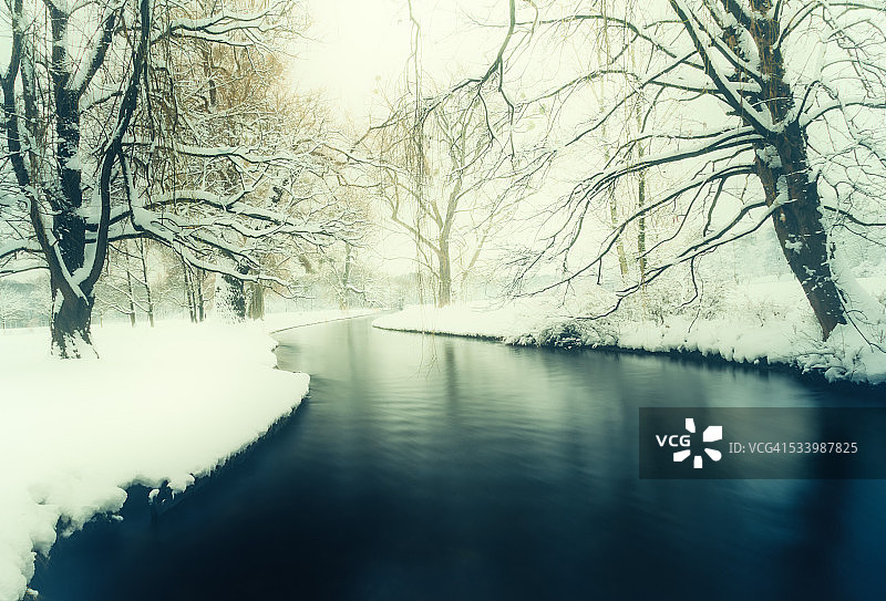 冬日花园图片素材