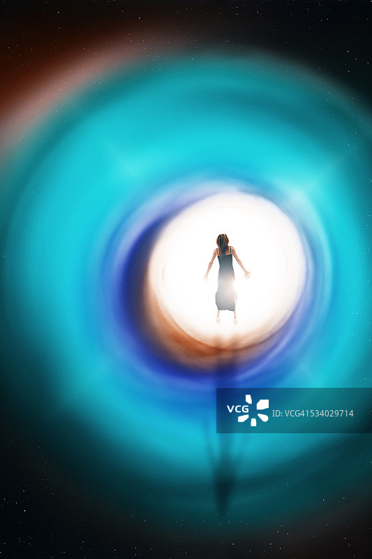 漂浮在光中图片素材