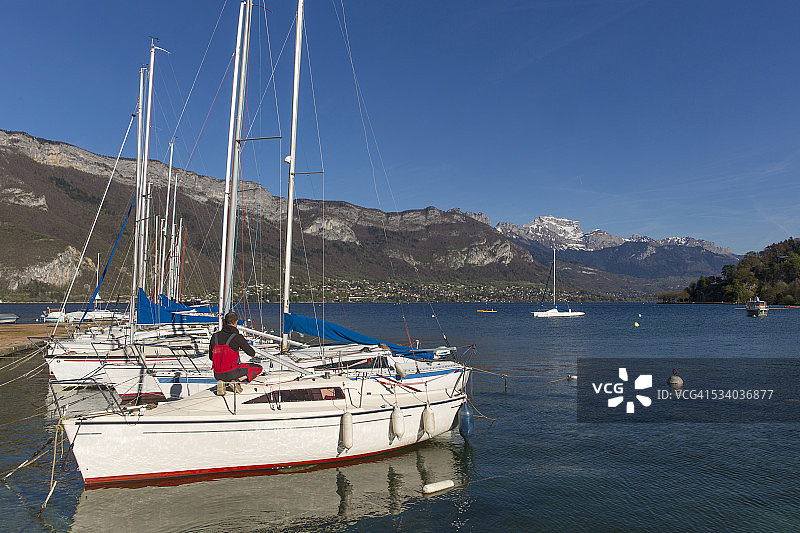 安纳西湖图片素材