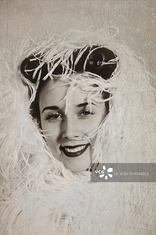 家庭主妇与星星图片素材