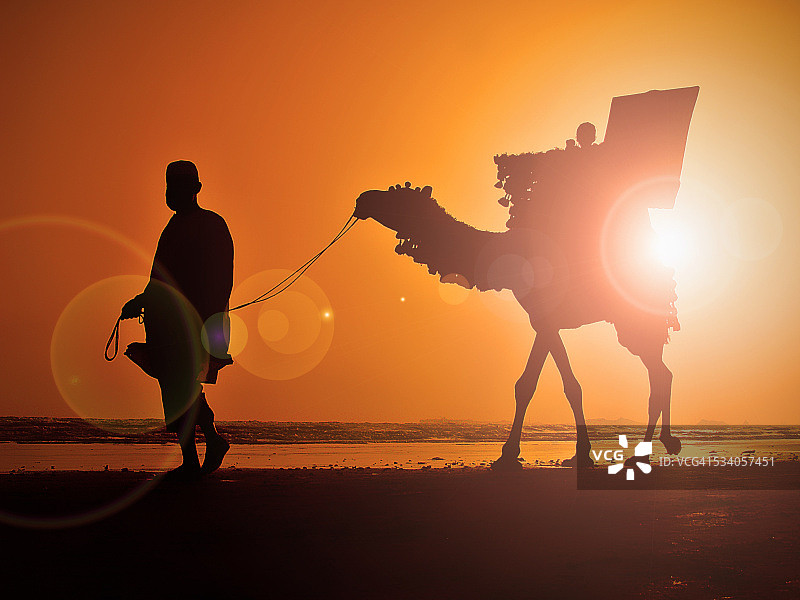 骆驼骑行图片素材