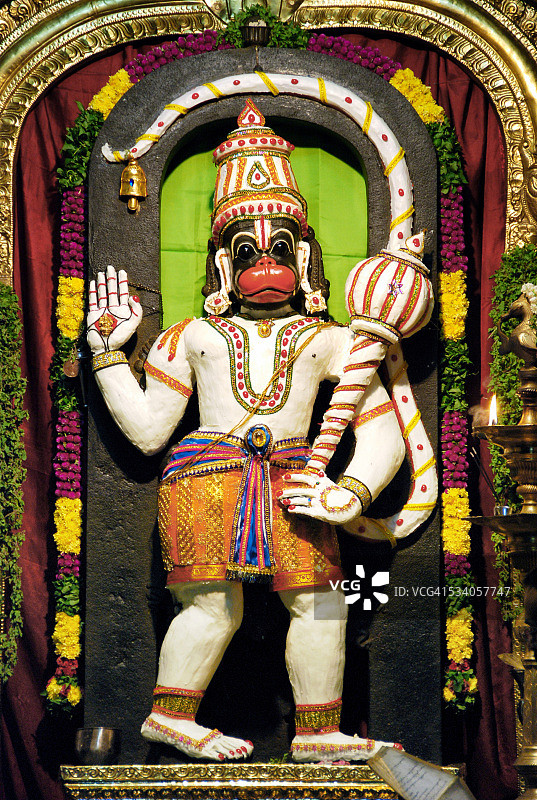 Sri Ashtamsa Srivaradha Anjaneya寺庙图片素材