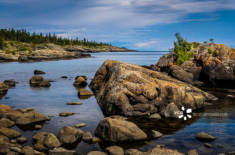 岩石港的岩石海湾图片素材