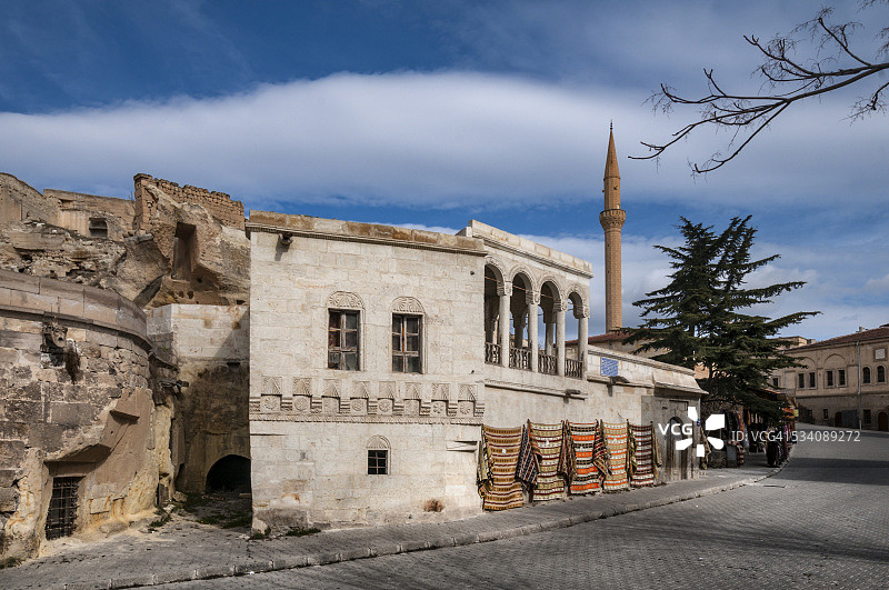 土耳其内夫谢希尔卡帕多奇亚的穆斯塔法帕夏镇（锡纳索斯）图片素材