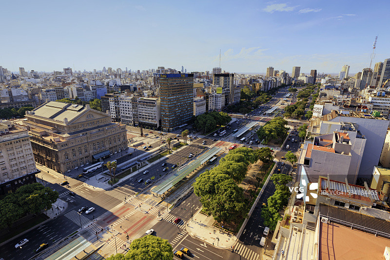 阿根廷布宜诺斯艾利斯市中心图片素材