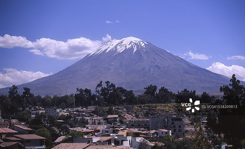 阿雷基帕市和米斯蒂火山图片素材