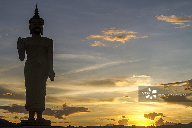 老挝乌多姆赛日出图片素材