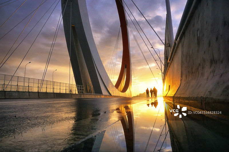 中国四平市的立交桥图片素材