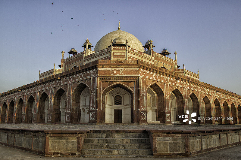 德里-印度胡马雍陵图片素材