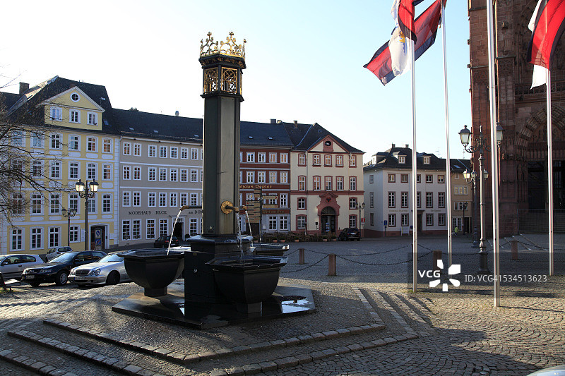 黄油市场喷泉图片素材