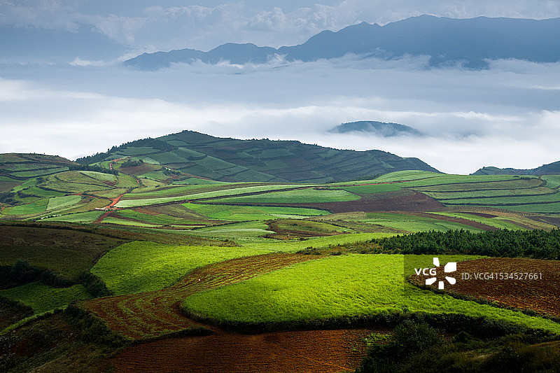 中国云南东川红土地图片素材