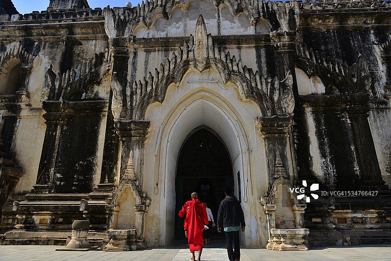缅甸蒲甘的达宾纽寺图片素材