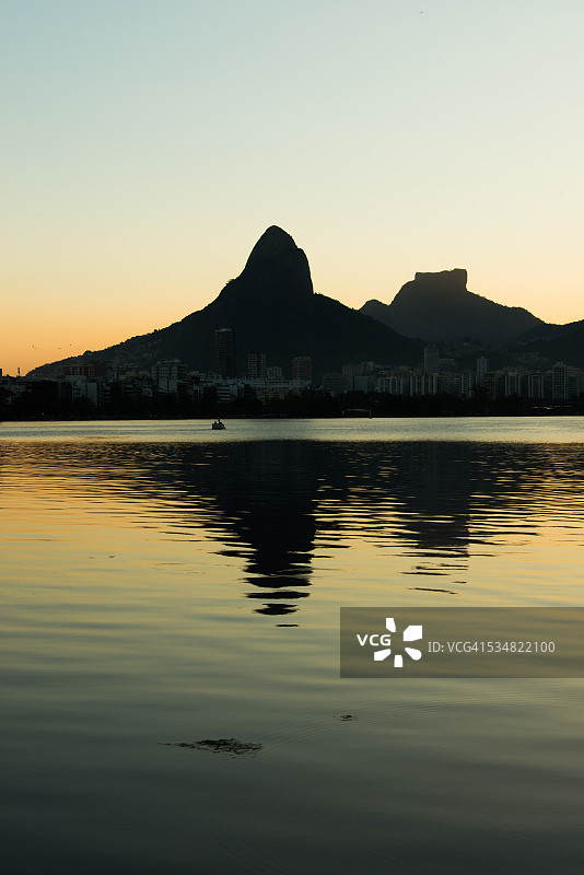 罗德里戈·德·弗雷塔斯湖，里约热内卢图片素材