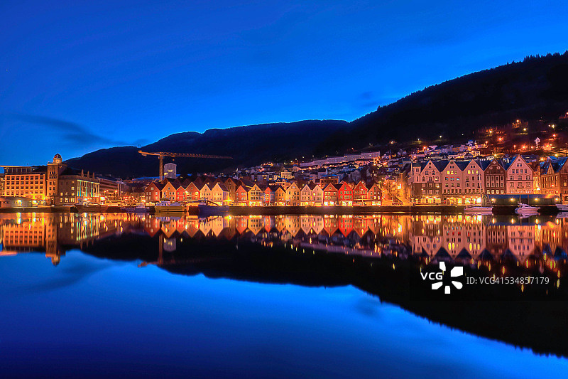 卑尔根布吕根码头图片素材