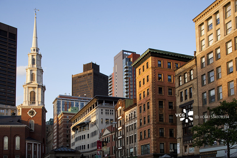 波士顿老北教堂，马萨诸塞州图片素材