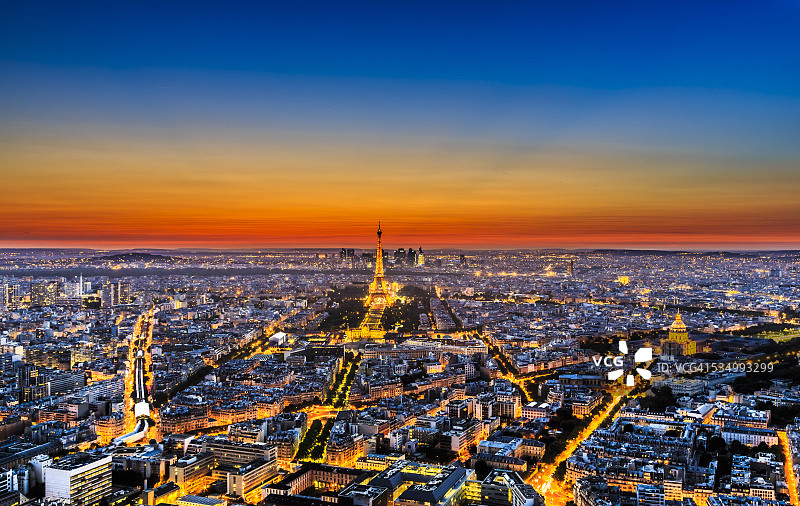 巴黎夜景图片素材