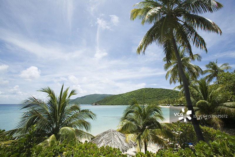 小迪克斯湾，维京戈达岛，英属维尔京群岛图片素材