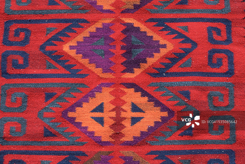 曼努埃尔·阿尔瓦拉兹设计的地毯图案，墨西哥图片素材