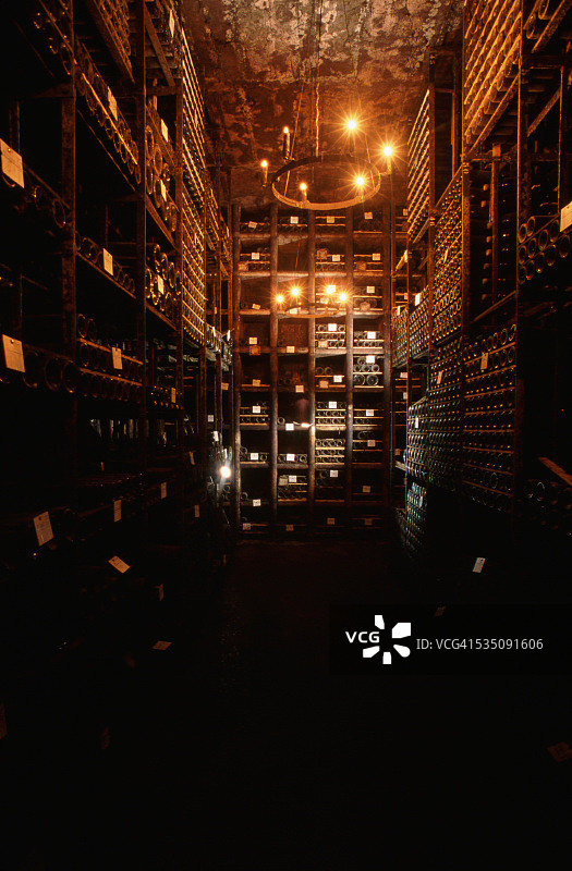 罗斯柴尔德木桐酒窖图片素材