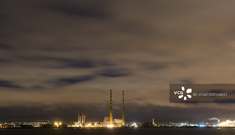 都柏林市中心黎明景色图片素材