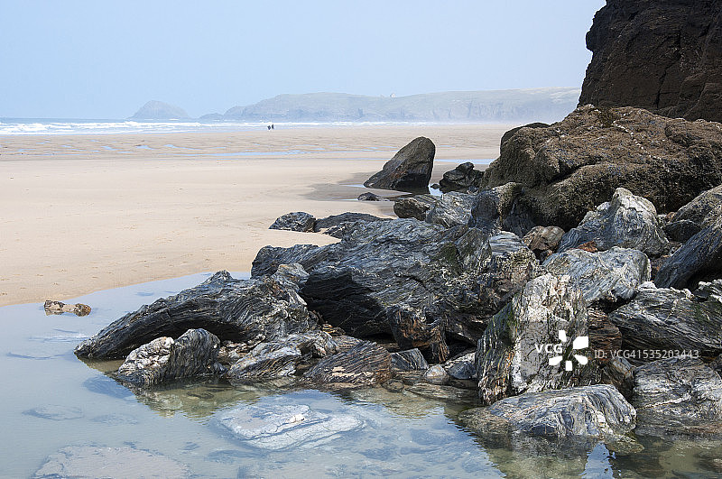 康沃尔郡佩兰波斯海滩图片素材
