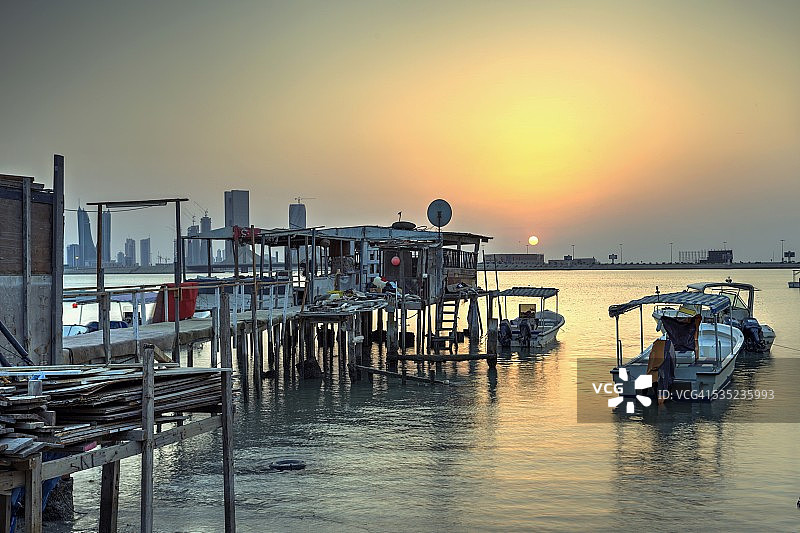 巴林渔村图片素材