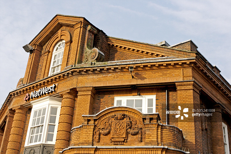 英国伦敦的英国国民西敏银行大楼图片素材