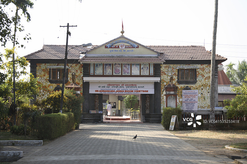 喀拉拉邦卡尔迪的斯里·阿迪·商羯罗·詹玛布米·谢特拉姆入口图片素材