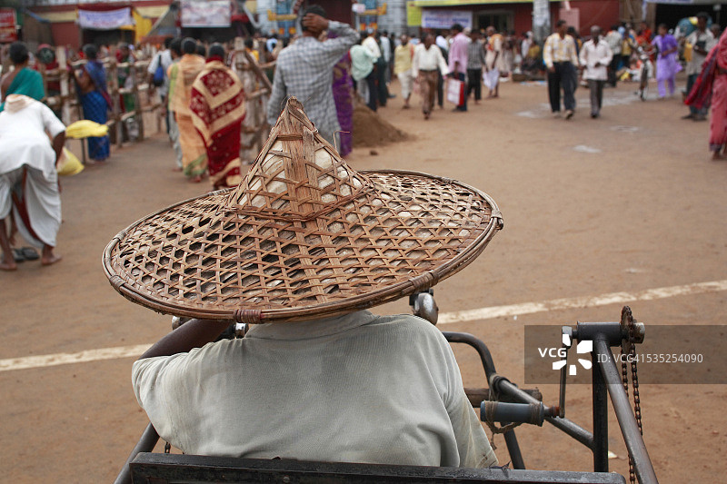 印度奥里萨邦普里街景图片素材