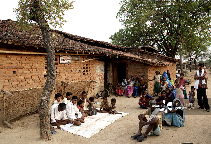 印度贾arkhand邦Garwa和Latehar村民会议图片素材