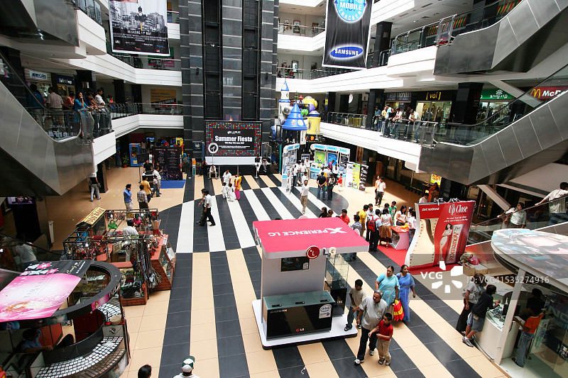 印度北方邦诺伊达中心舞台购物中心内部图片素材