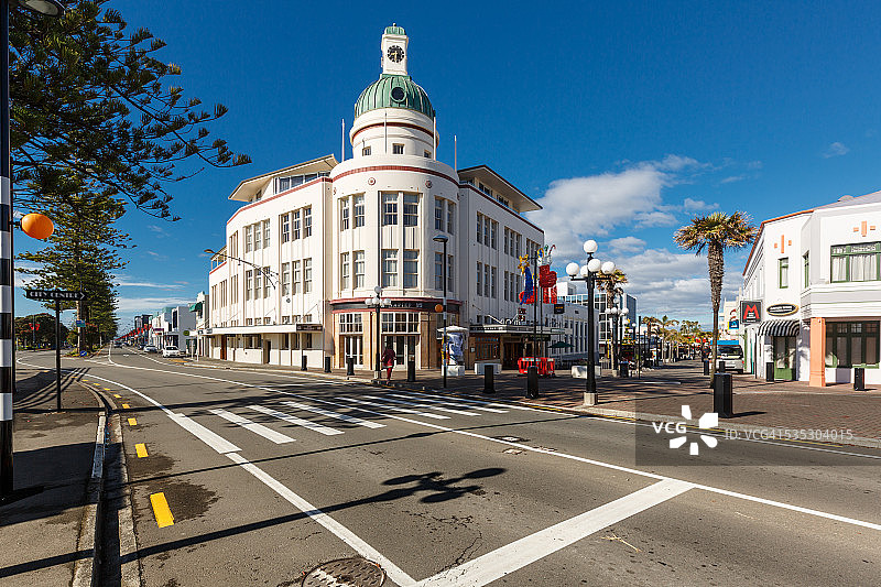 新西兰内皮尔的T & G大厦图片素材