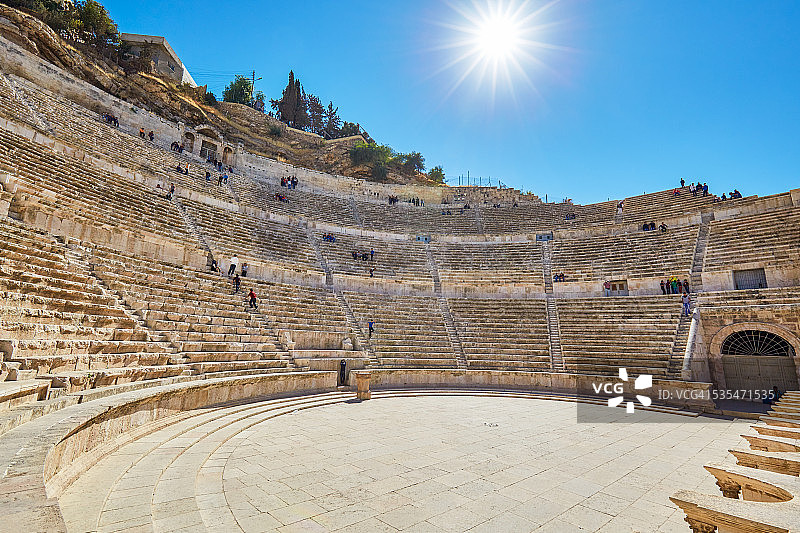 安曼古罗马圆形剧场图片素材