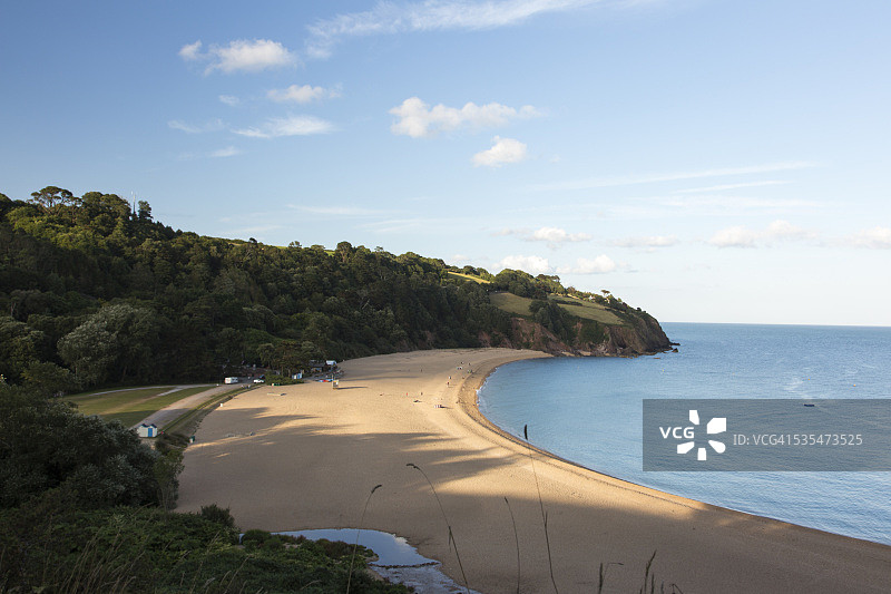 南德文郡海岸布莱克浦沙滩图片素材