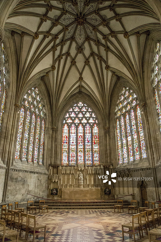 威尔斯大教堂内部图片素材