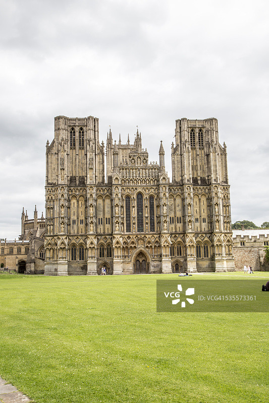 威尔斯大教堂外观图片素材