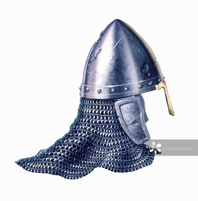 锁子甲和头盔艺术作品图片素材