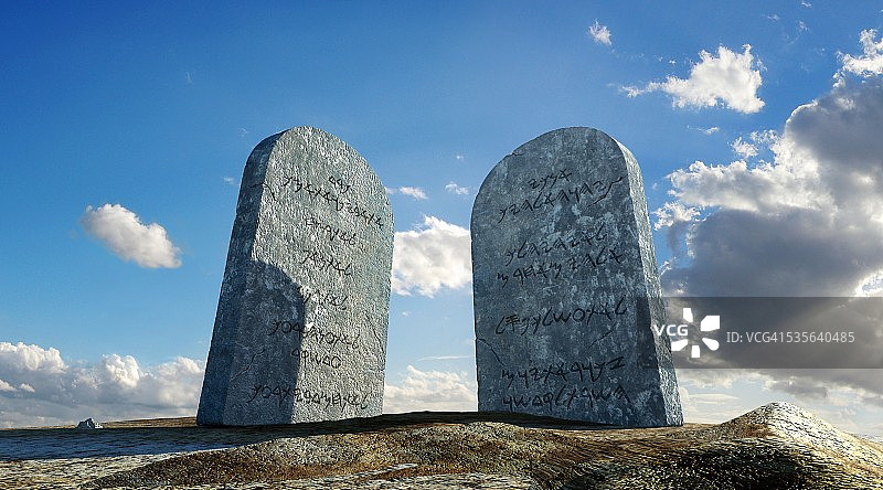《十诫》艺术作品图片素材