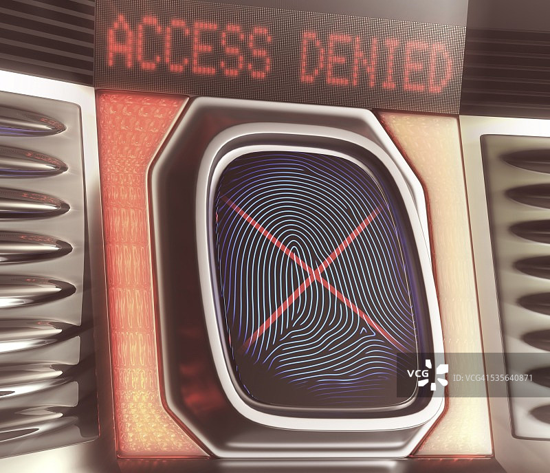 指纹扫描仪插画图片素材
