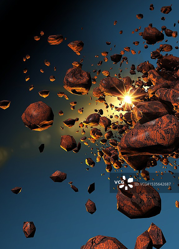 太空中的流星图片素材