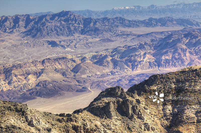 死亡谷国家公园鸟瞰图图片素材