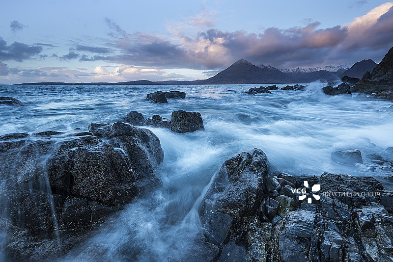 斯凯岛埃尔戈尔的斯卡瓦伊格湖图片素材
