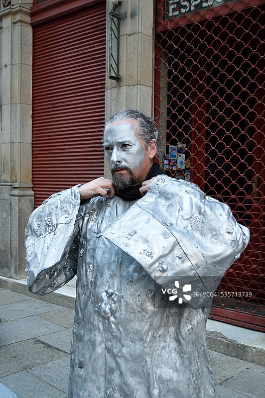 梅林巫师的活雕像图片素材