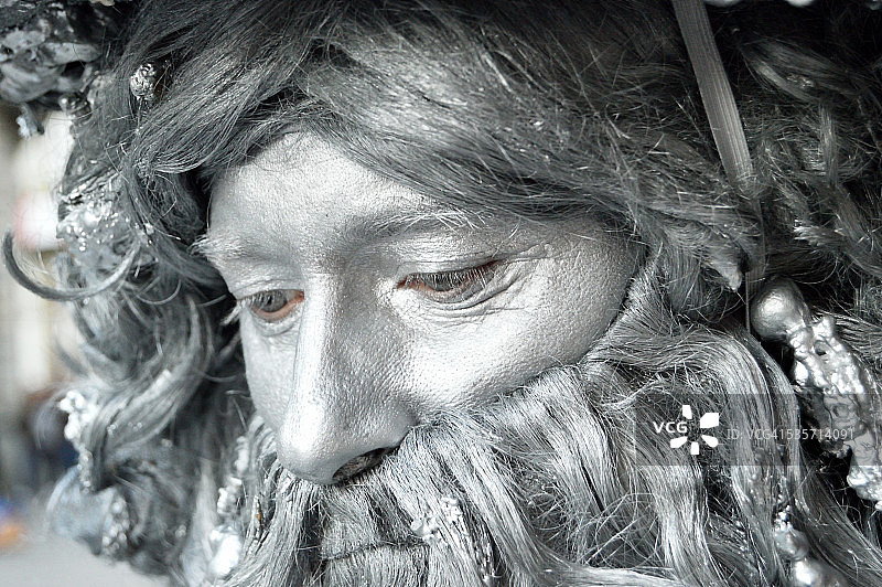 梅林巫师的活雕像图片素材